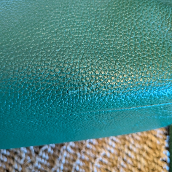 Coach Elise Green Leather Tote Bag - Picture 6 of 6